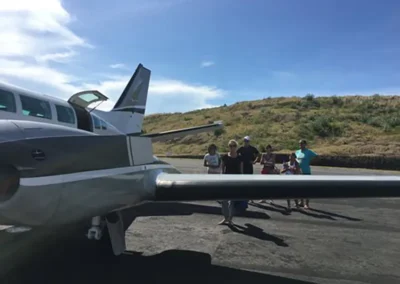 Cooperation Partners while getting on the Jet