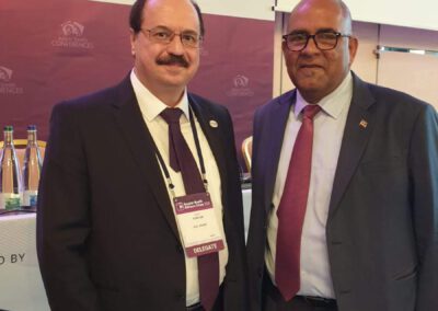 Mr Imad With Grenada Foreign Affairs Minister, Mr. Peter David in Switzerland, 2020
