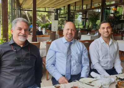 Mr Imad with Mr. Gregor Nassif, the founder and owner of Secret Pay Dominica , and CEO of GEMS, and his assistant.