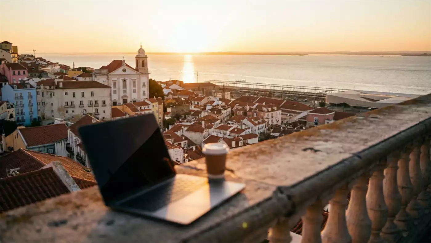 Portugal D8 Digital Nomad Visa, Lisbon cityscape, NTL International residency programme