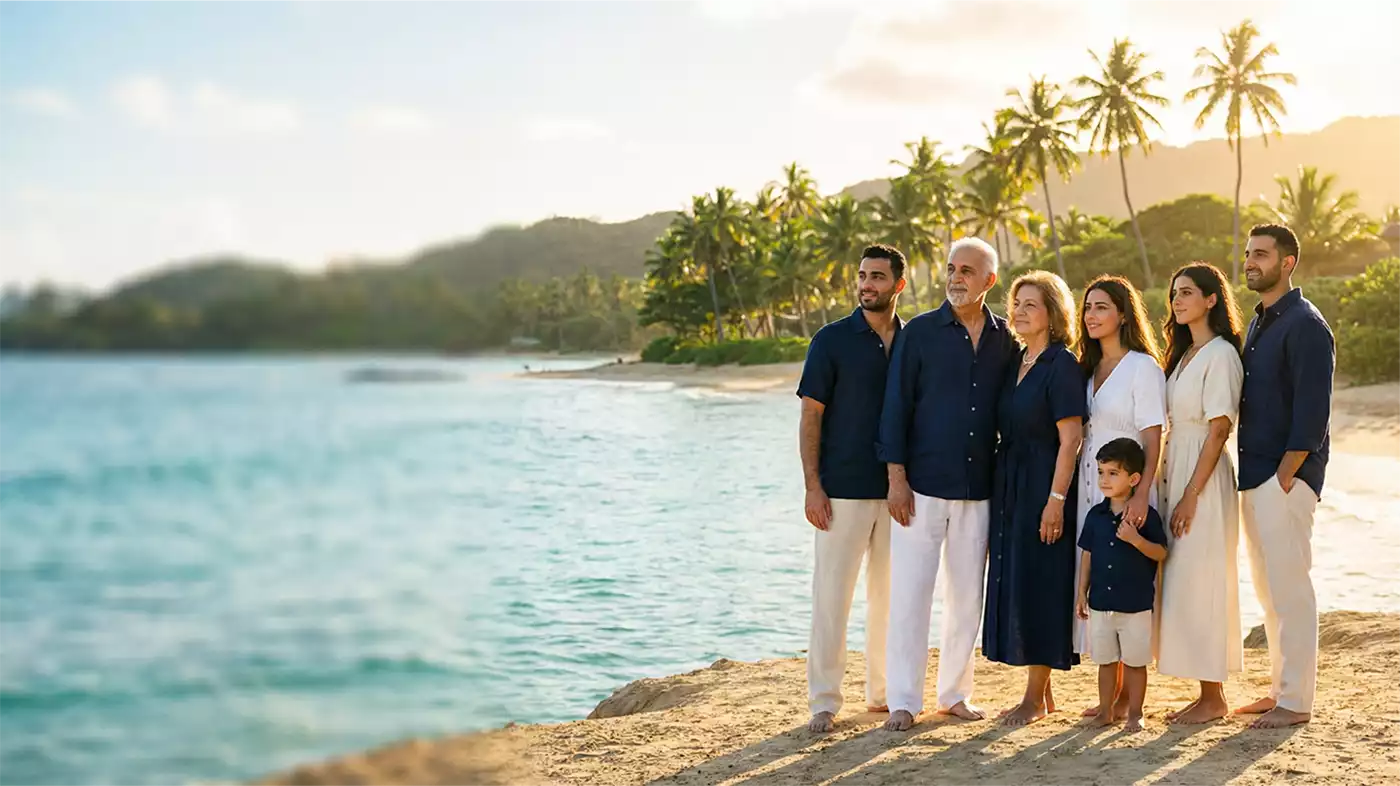 المعالون في جنسية ناورو عن طريق الاستثمار، أفراد العائلة المؤهلون