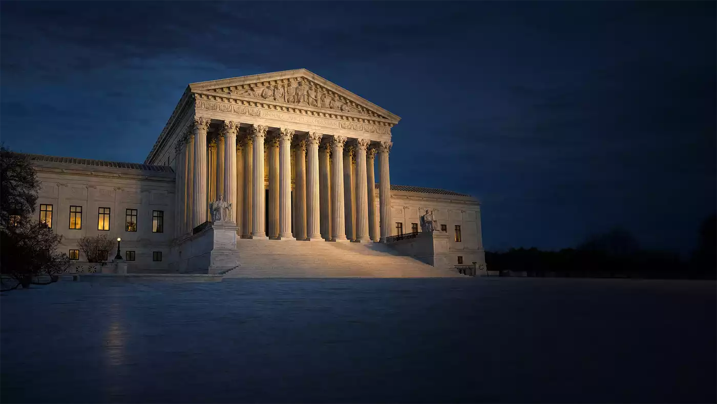 Supreme Court building at dusk, illustrating Trump v. Barbara birthright citizenship case for investors 2026